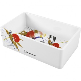 Мойка OMOIKIRI MIKURA 76-TOKYO 1 ART COLLECTION Natceramic/white Мойка OMOIKIRI MIKURA 76-TOKYO 1 ART COLLECTION Natceramic/white